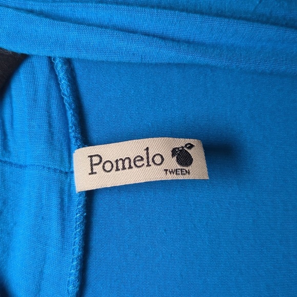 Pomelo Tween Blue Open Front Cardigan Junior Girls Size M - Picture 2 of 4